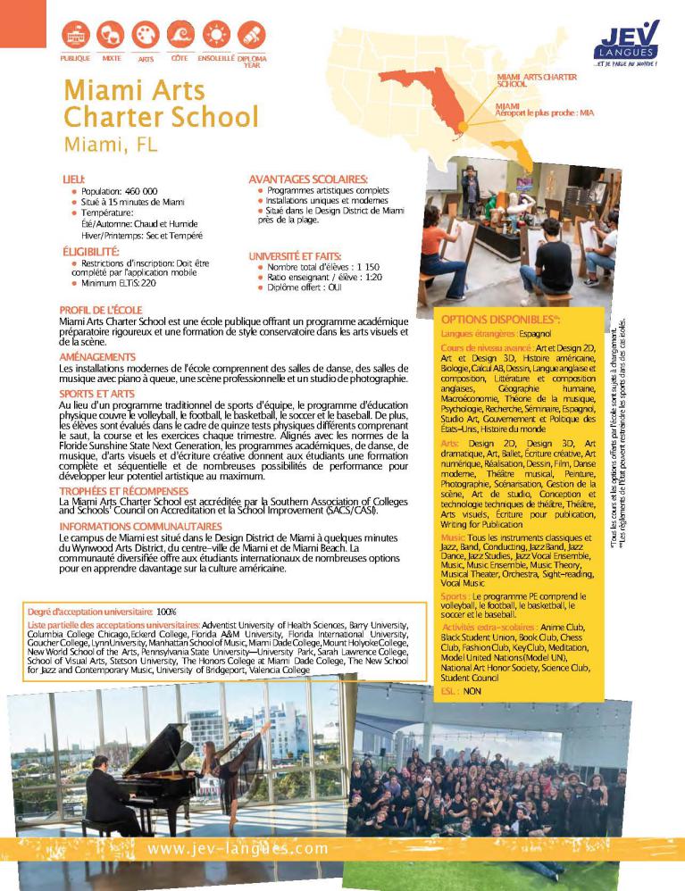Miami Arts Charter School Floride